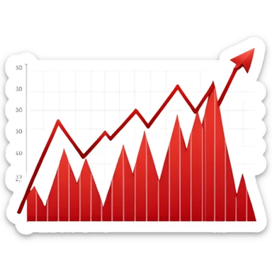 grafico a la baja sticker