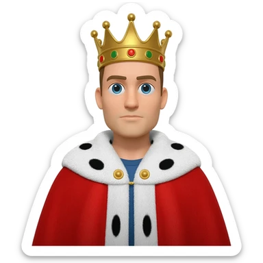 King (half Body) sticker