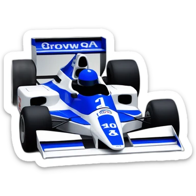 1991 tyrrell F1 car sticker