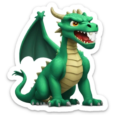 Dragon angry sticker