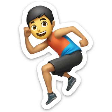 taiwanese man bouldering wall sticker