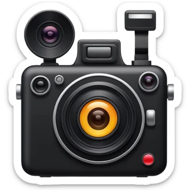 camera pointing to right sticker