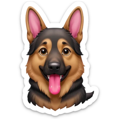 make tongue longer on German Shepard sticker