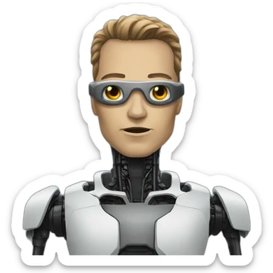 Skynet personified sticker