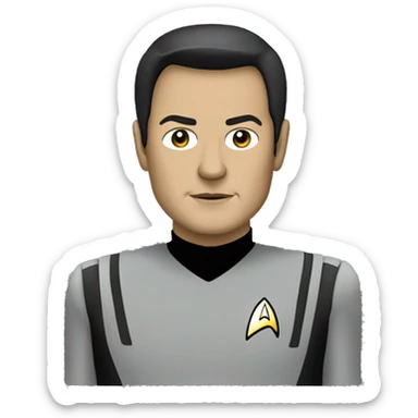 Data The android from Star Trek  sticker
