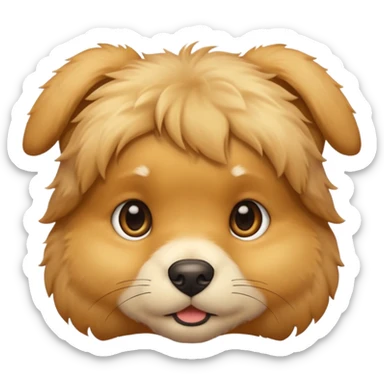 Golden Baby puppy face 🐶 sticker
