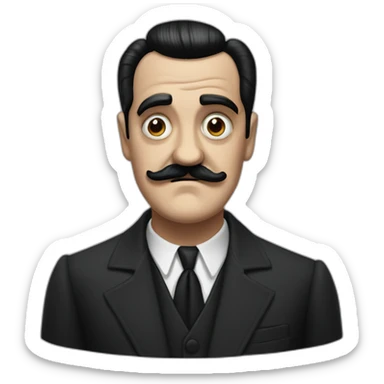 gomez addams sticker