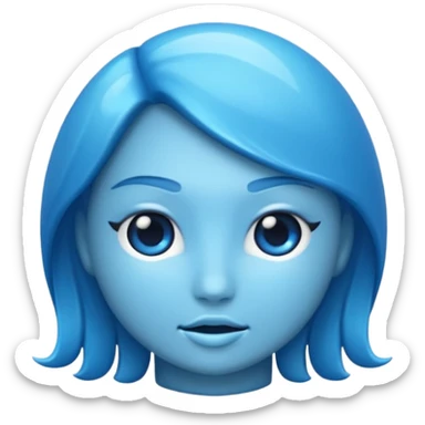Make a blue siren emoji sticker