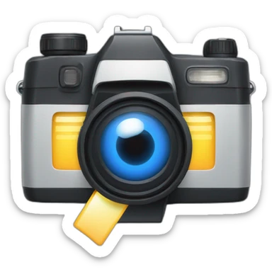 camera flash sticker