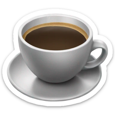 Hot coffee grey up sticker