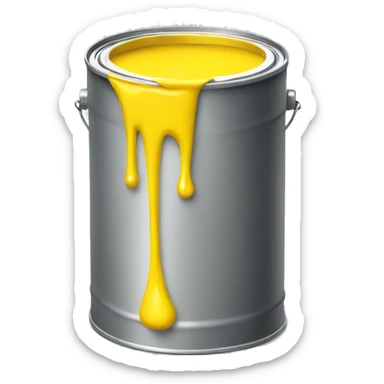 Yellow Paint Can  sticker