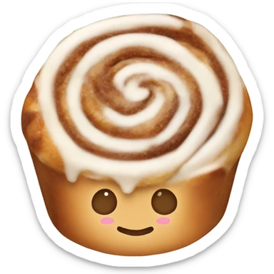 one cinnamon roll  sticker