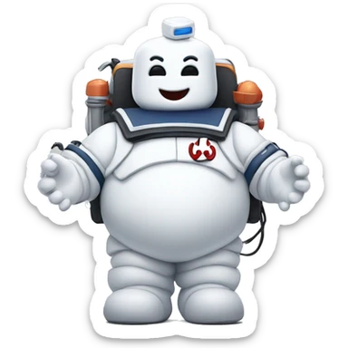 ghostbusters marshmallow man sticker