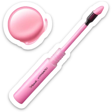Light pink lipgloss sticker