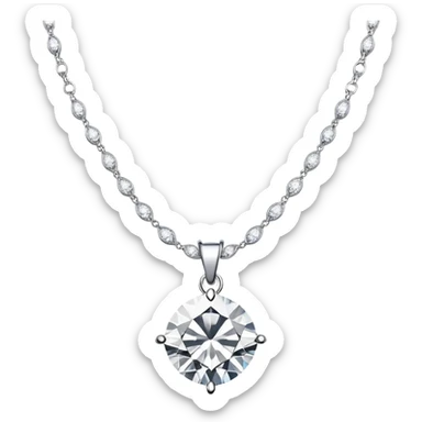 luxury diamond necklace  sticker