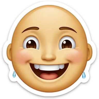 laughing face with tears of joy sticker