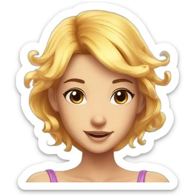 bloom from the winx with wings sticker