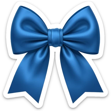 Laço azul escuro  sticker