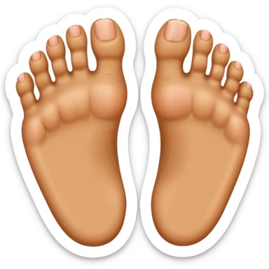 human foot with 5 toes sticker
