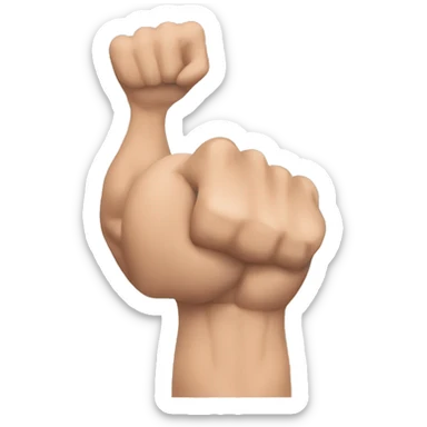 biceps flexionado sticker