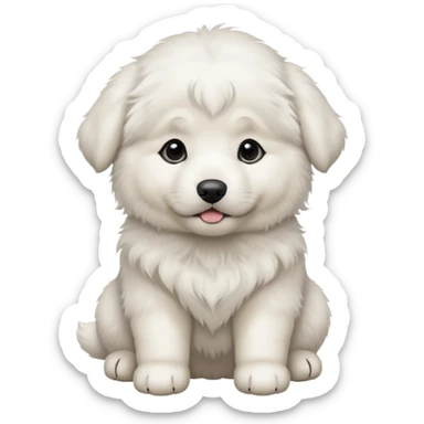 Great Pyrenees puppy sticker