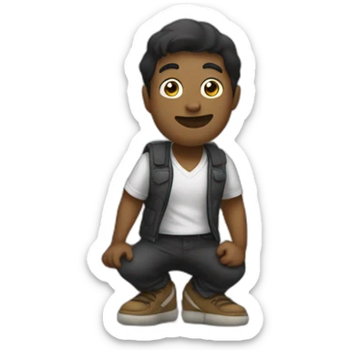 mono posando  sticker