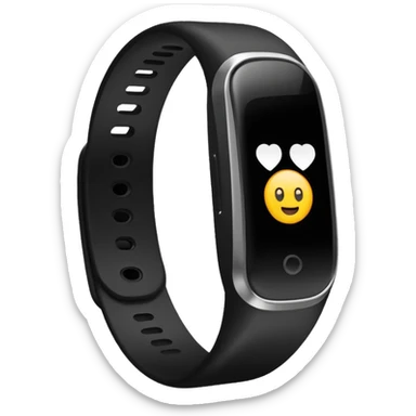 a whoop fitness band in the style of an ios emoji  sticker