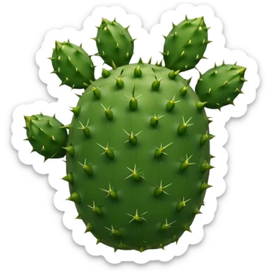 nopal sin espinas, cocido sticker