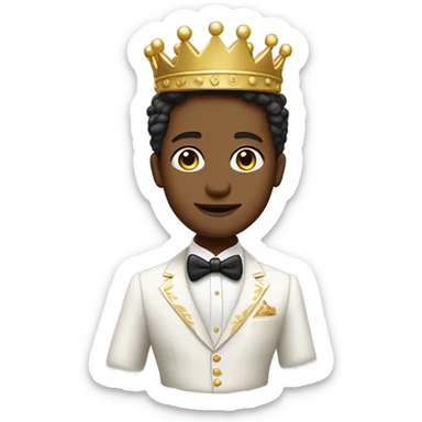Un príncipe blanco sticker