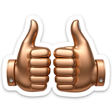 👍 and 👎 combined together sticker