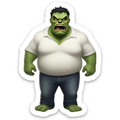 Fat Hulk Zombie Ghost sticker