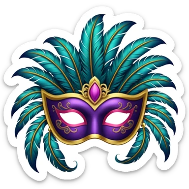 Festival Mask sticker