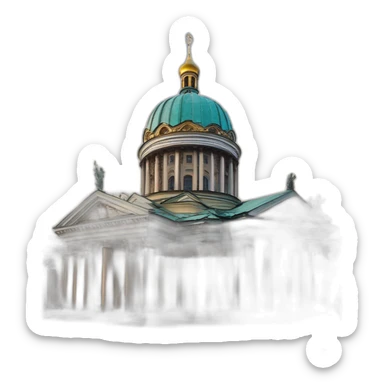kazan-cathedral-in-saint-petersburg sticker