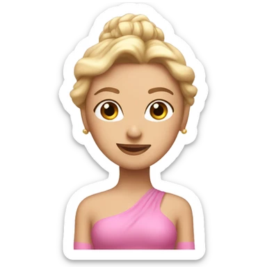 Pink Pilates princess sticker