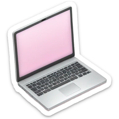 Light pink laptop sticker
