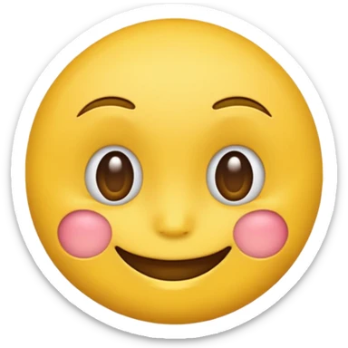 Side eye with a smirk yellow emoji sticker