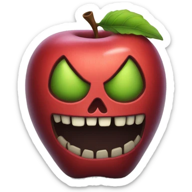 poison apple sticker