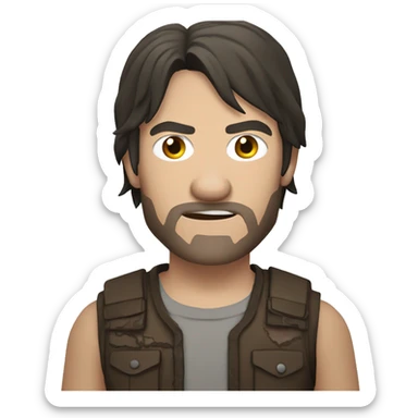 Daryl Dixon of the walking dead  sticker