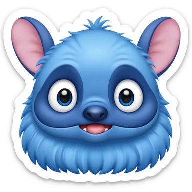 Generate an emoji of Stitch from the movie Lilo and stitch sticker