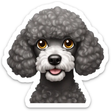 bombastic side-eye poodle sticker