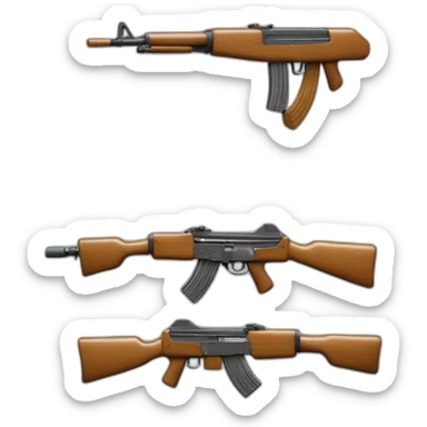 Un jouet en forme d’AK47 mais qui tire de l’eau  sticker