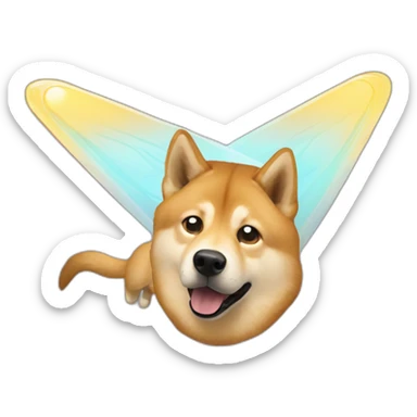 elon musk fly with doge sticker