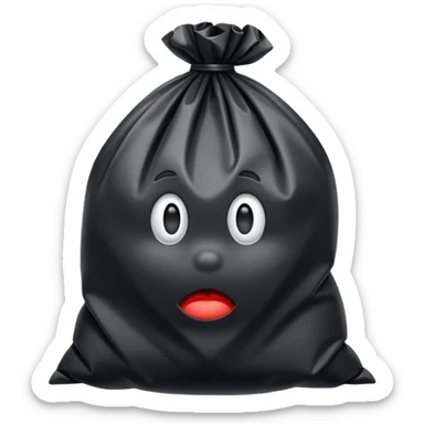 rubbish bag sticker