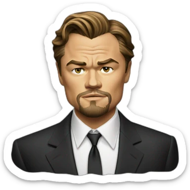 Leonardo DiCaprio in smoking sticker