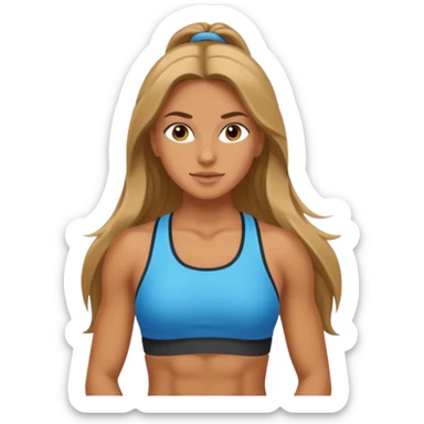 Chica fitness sticker