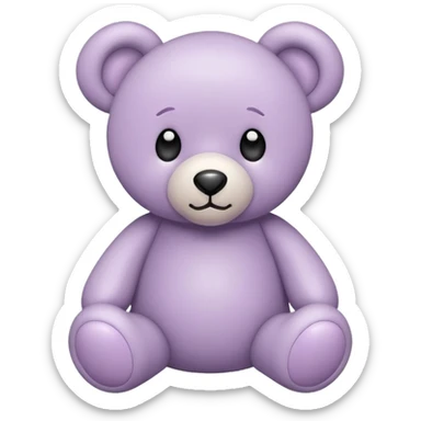 Pale Purple toys bear sticker