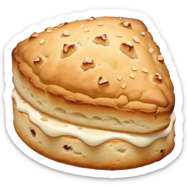 beige scone sticker