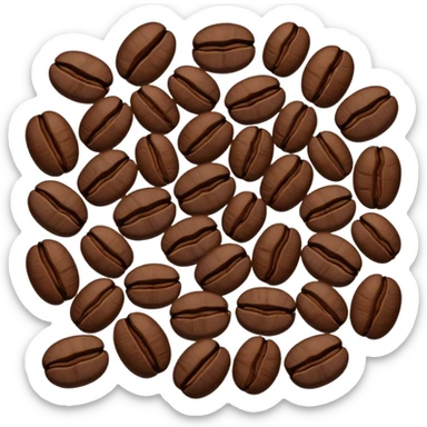 coffee beans sticker