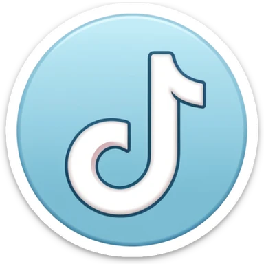 Logo tiktok comme sur app store sticker