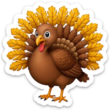 Generate Turkey emoji  sticker